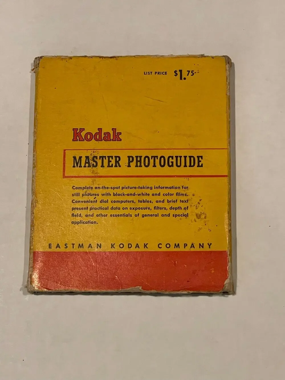 Kodak Master Photoguide 1959 vintage camera film photography